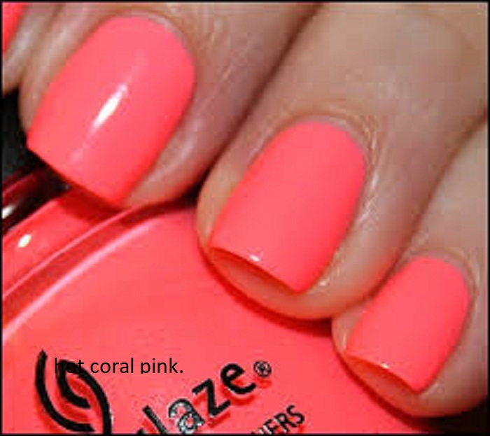 hot coral pink